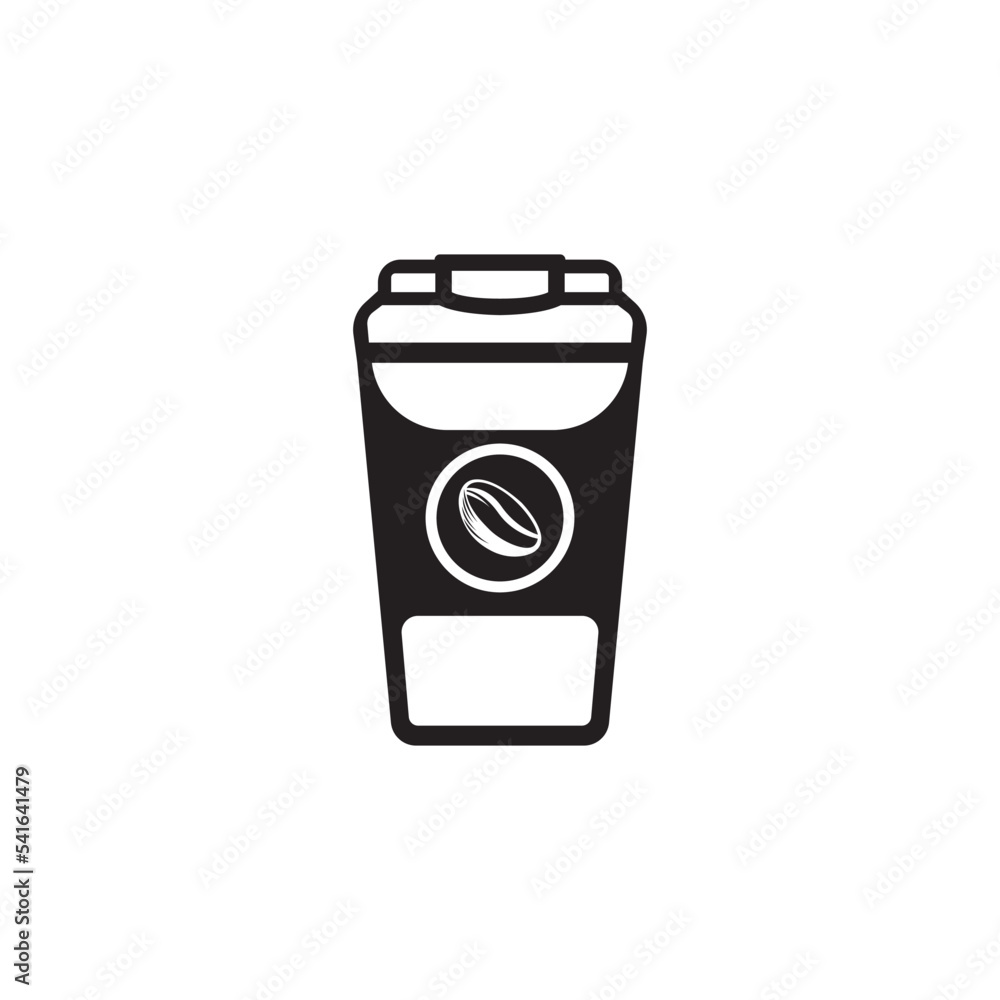 coffee cup icon. vector illustration logo coffee cup icon. vector illustration logo