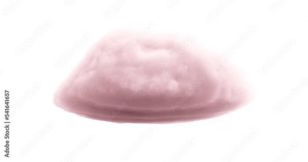 3d rendering. Realistic fluffy dense clouds on a png transparent background in pink color. Element for your creativity 3d rendering. Realistic fluffy dense clouds on a png transparent background in pink color. Element for your creativity