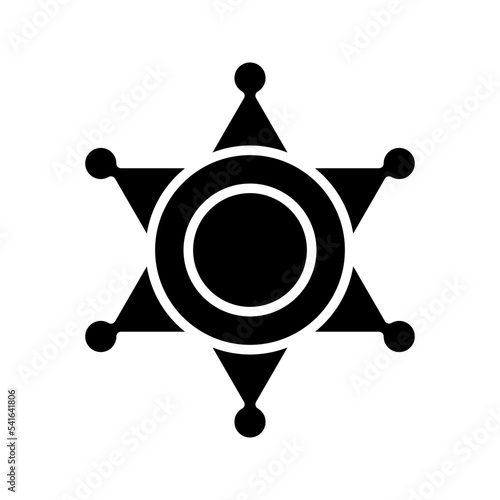Sheriff icon. sign for mobile concept and web design. vector illustration