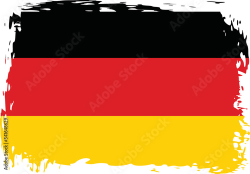 Grunge Germany flag.flag of Germany banner vector illustration. Vector illustration eps10.