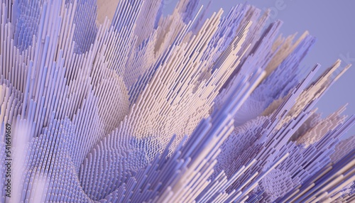 Fototapeta Naklejka Na Ścianę i Meble -  Abstract futuristic shape. 3d rendering background. 