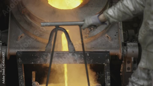 Melting metal in a steel mill