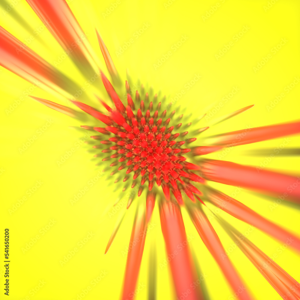 Shiny fantastic symmetrical ferromagnetic organic blob. Abstract modern art design. 3d rendering digital illustration