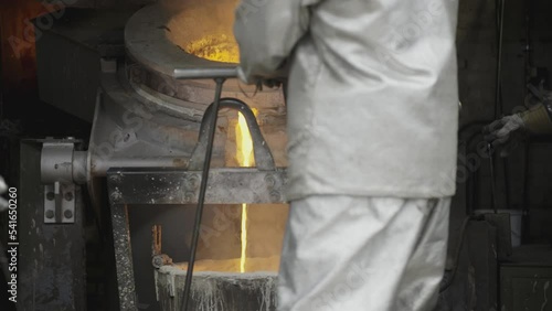 Melting metal in a steel mill