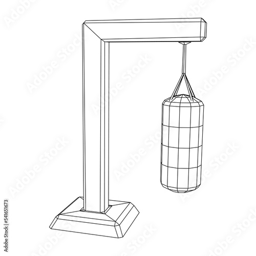 Punching bag for training boxing power punch