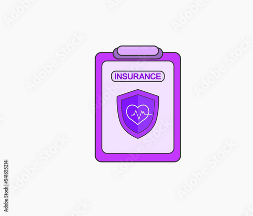 insurance policy doc clipboard icon