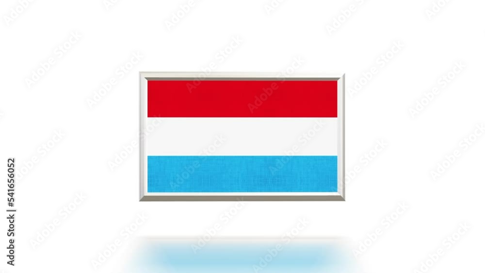 LUXEMBOURG 3D Flag Rotation Loop LUXEMBOURG 3D Flag Rotation Loop