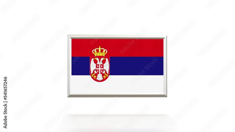 SERBIA 3D Flag Rotation Loop SERBIA 3D Flag Rotation Loop
