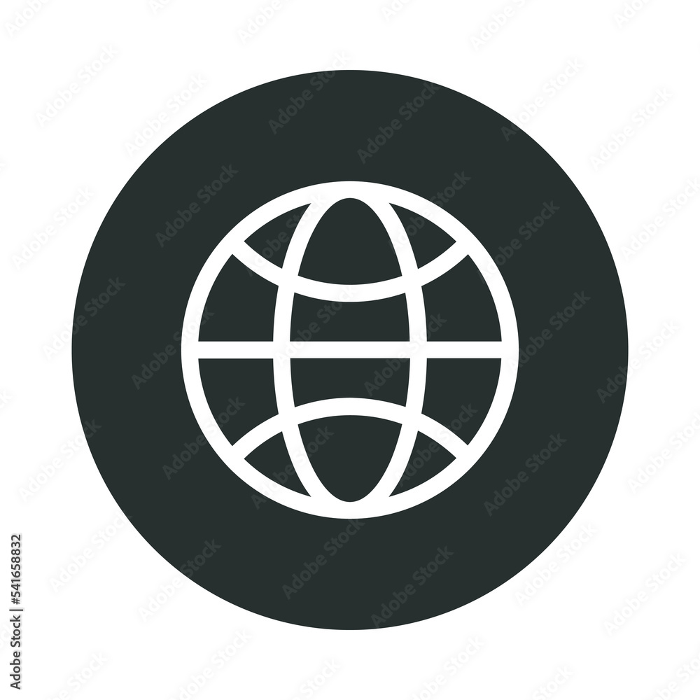 Glyph Circle Internet Icon Glyph Circle Internet Icon