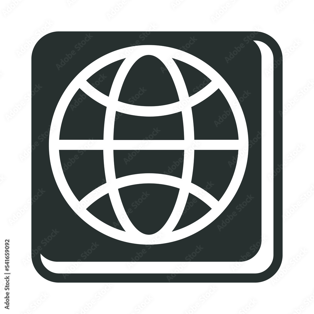 Glyph Square Internet Icon