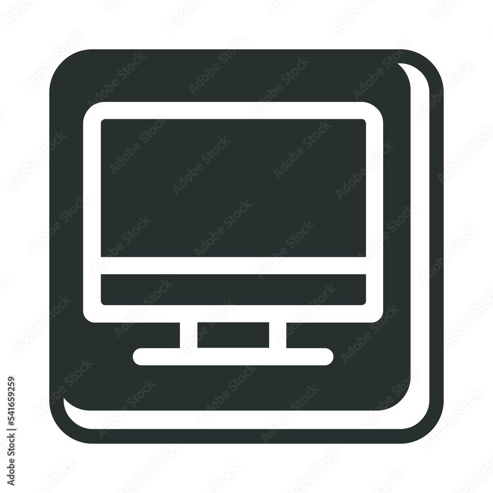 Glyph Square Monitor Icon Glyph Square Monitor Icon