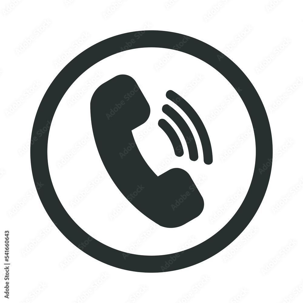 Outlline Circle Telephone Icon 2 Outlline Circle Telephone Icon 2