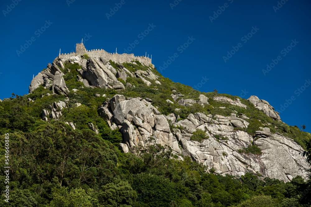Ancient Moorish castle in Sintra village Ancient Moorish castle in Sintra village