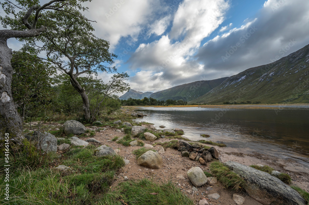 Fototapeta premium Little beach at Glen Etive