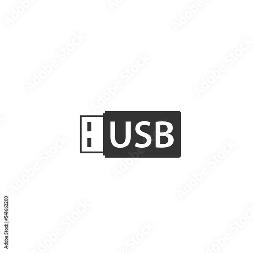 usb logo design symbol technology