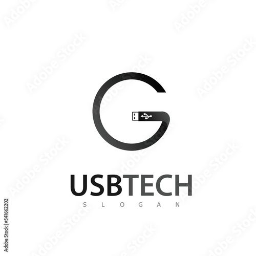 G usb logo technology symbol