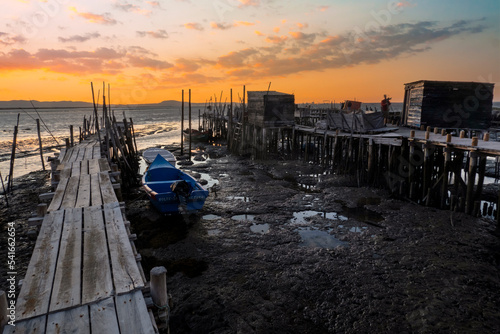 Old wooden palaphitic docks