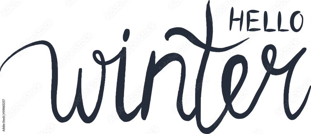 Winter lettering. Vector illustration for cards, posters, flyers, webs and other use. Winter lettering. Vector illustration for cards, posters, flyers, webs and other use.