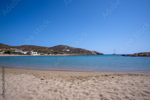 The dream beach of Manganari in Ios Greece