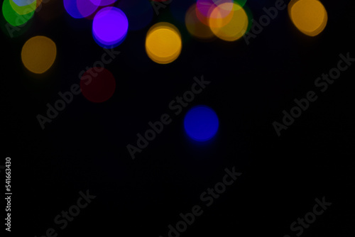 Christmas light. Colorful abstract background. Bokeh Background.