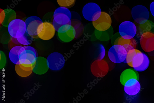 Christmas light. Colorful abstract background. Bokeh Background.
