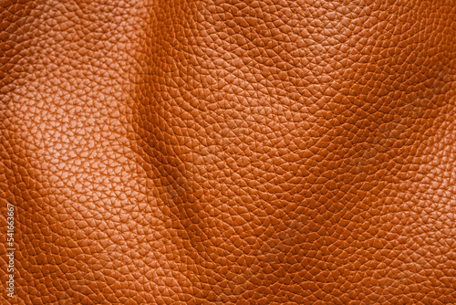Plakat w ramie Brown leather texture background close up