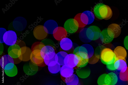 Christmas light. Colorful abstract background. Bokeh Background.