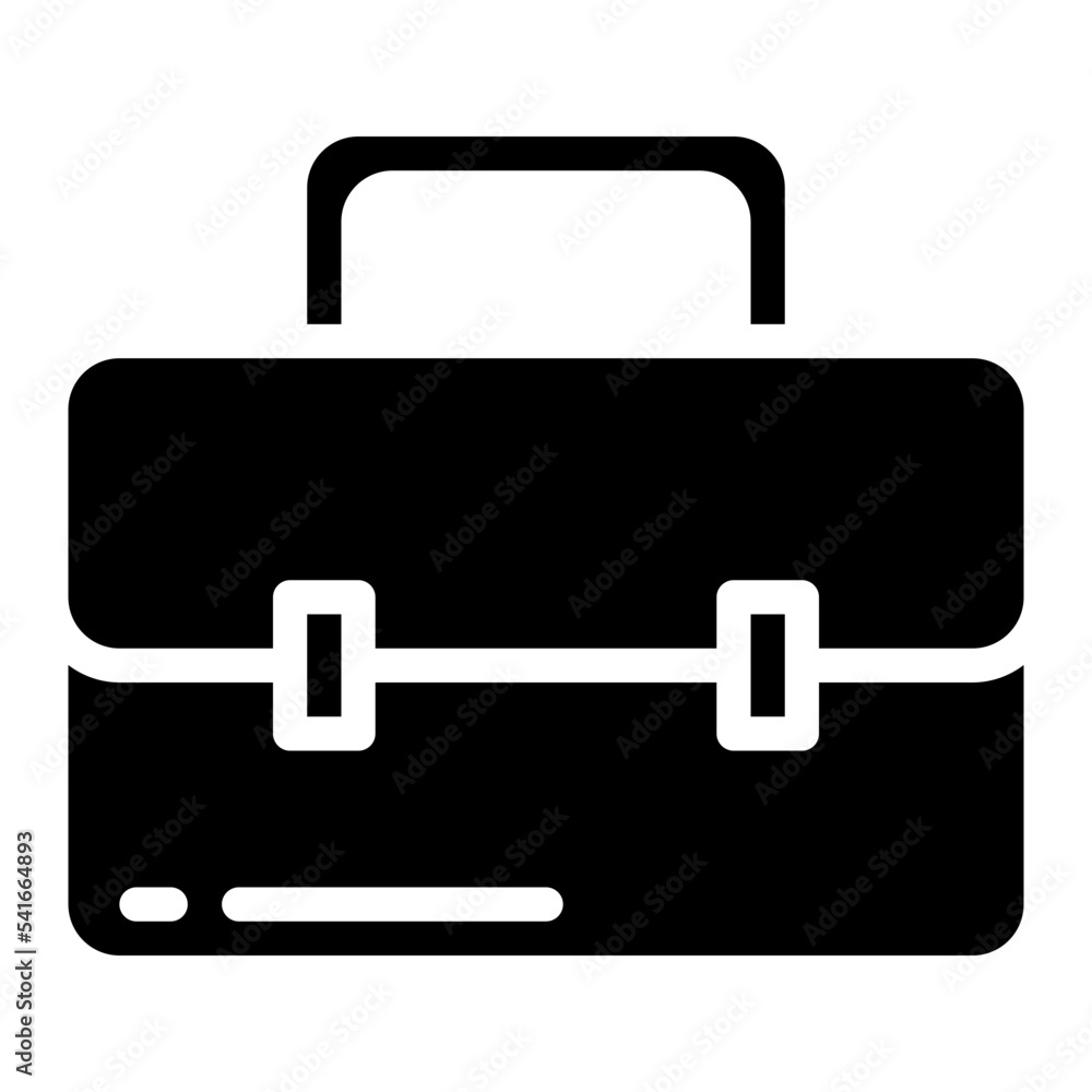 briefcase glyph icon style briefcase glyph icon style