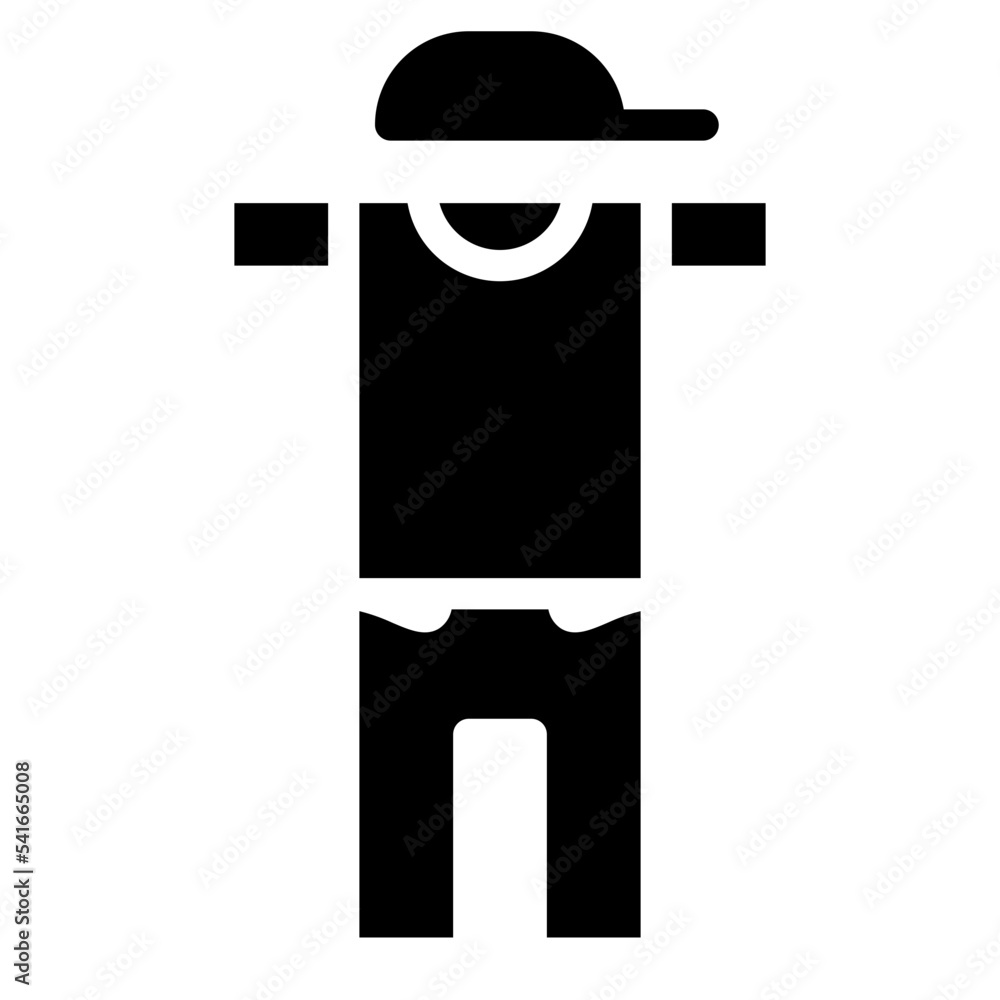 fashion glyph icon style