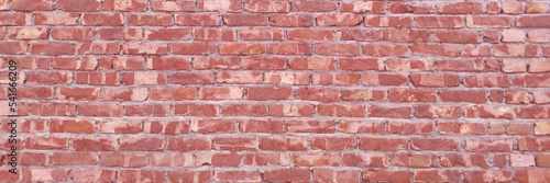 The wall of red brick. Panorama background. Vector illustrator