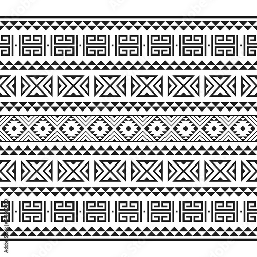 Seamless aztec ethnic tribal pattern. Background for fabric, wallpaper, card template, wrapping paper, carpet, textile, cover. ethnic style pattern