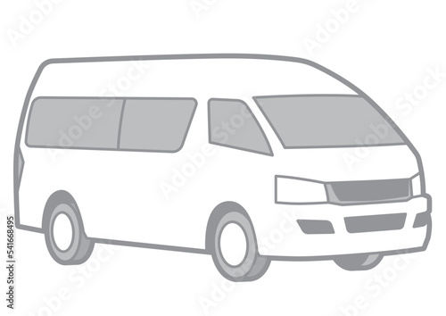 CHINESE VAN - VECTOR ILLUSTRATOR ON WHITE BACKGROUND - SPORTCAR_T117 : 541668495