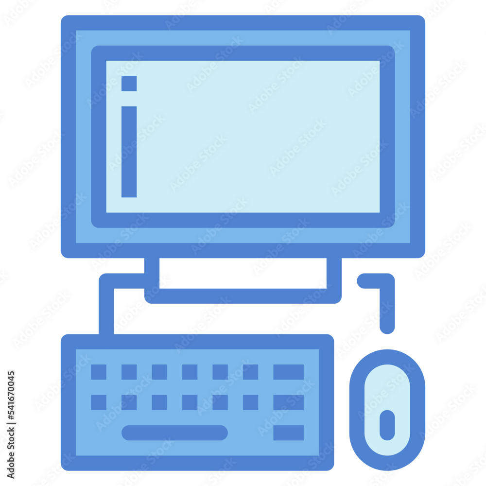 computer two tone icon style computer two tone icon style