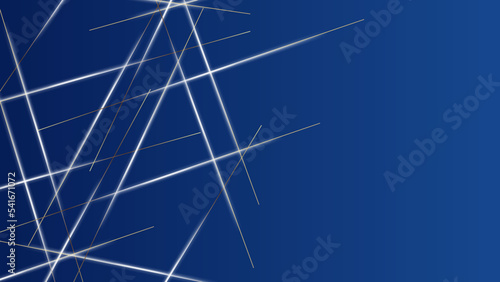 Abstract blue and gold shapes background