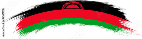 Free Download Flag of Malawi in rounded grunge brush stroke. - GFXLoad