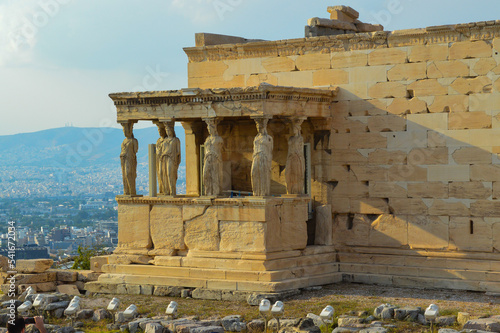 Erechtheum at the Athens Acropolis, Greece photo