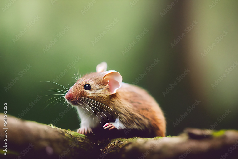 Cute Dormouse in the wood Cute Dormouse in the wood