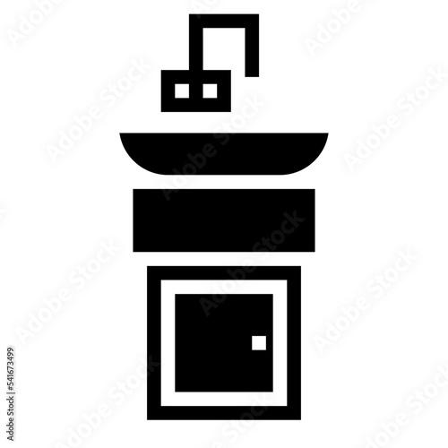 washstand glyph icon style