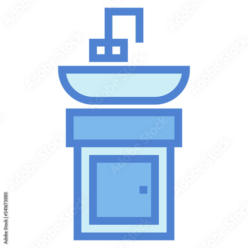 washstand two tone icon style