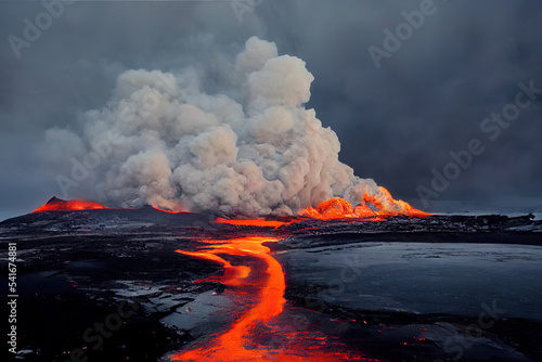 Fire and Ice, active volcanos 