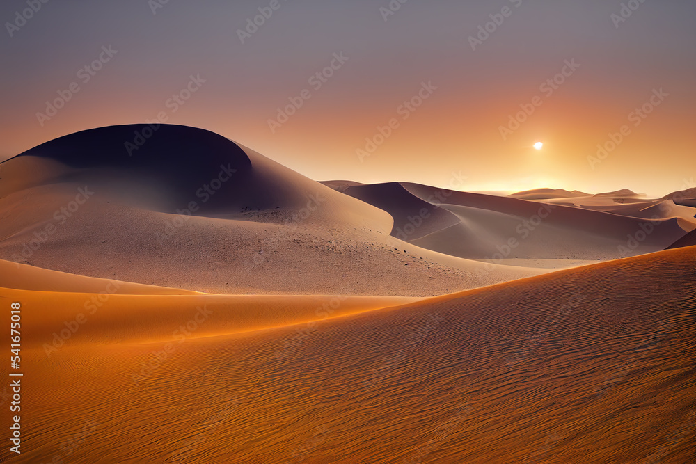 sunrise in the Namib desert