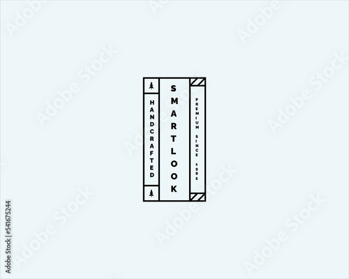 Vintage frame logo. Antique label. Suitable for tattoo studio, barber shop, whiskey label, wine, beer, brewing, salon, shop, signage.