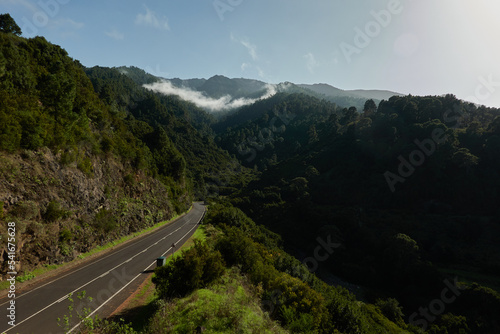 A road trip through the north of the island of La Palma. Canary Islands. Spain