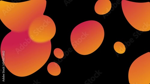 Beautiful abstract blue background with gradient rainbow blob, fluid, liquid, like lava lamp. Vector illustration for card, party, design, flyer, poster, decor, banner, web, advertising.