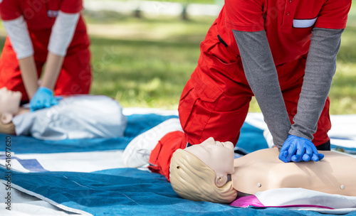 CPR or Cardiopulmonary resuscitation and first aid class