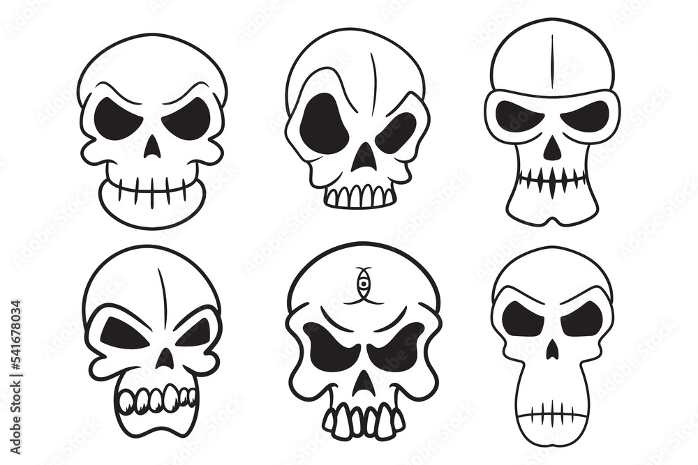 set of skull collection set of skull collection