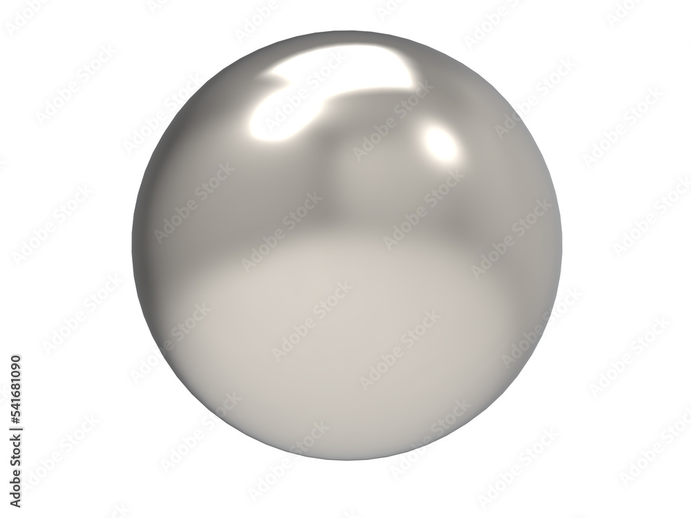 Steel ball. Sphere. 3d render. Steel ball. Sphere. 3d render.