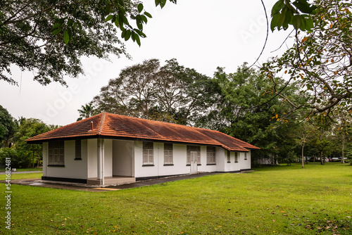 Abandoned Old colonial bungalow at Seletar Aerospace Park