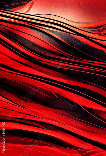 Red and black flowing backg...