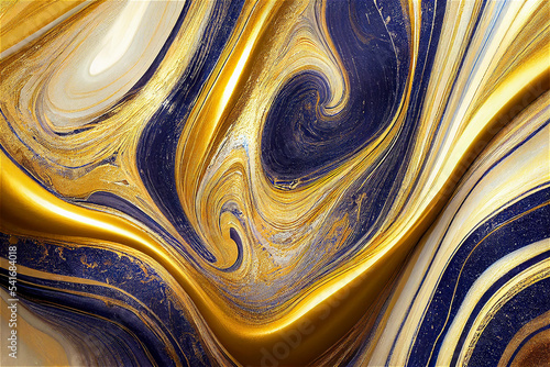 Blue and gold luxury surface